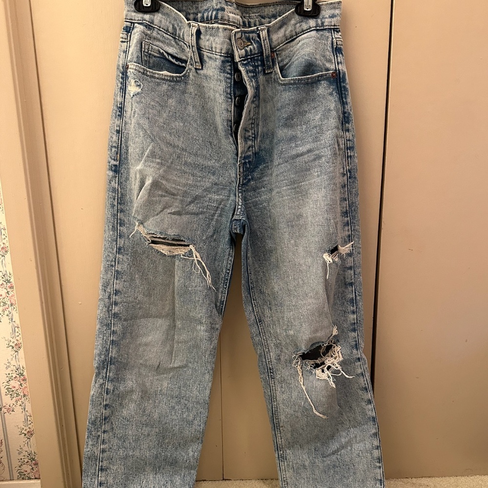 Old Navy Sky High Secret Slim Pocket Straight Leg Jean (Bundle)